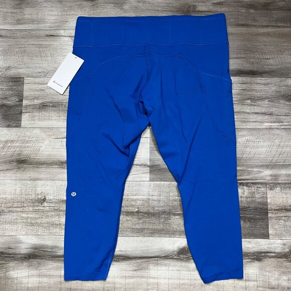 Lululemon Athletic Fast & Free HR Tight Yoga Pants 25” Symphony Blue NWT Size 20 - Picture 2 of 7